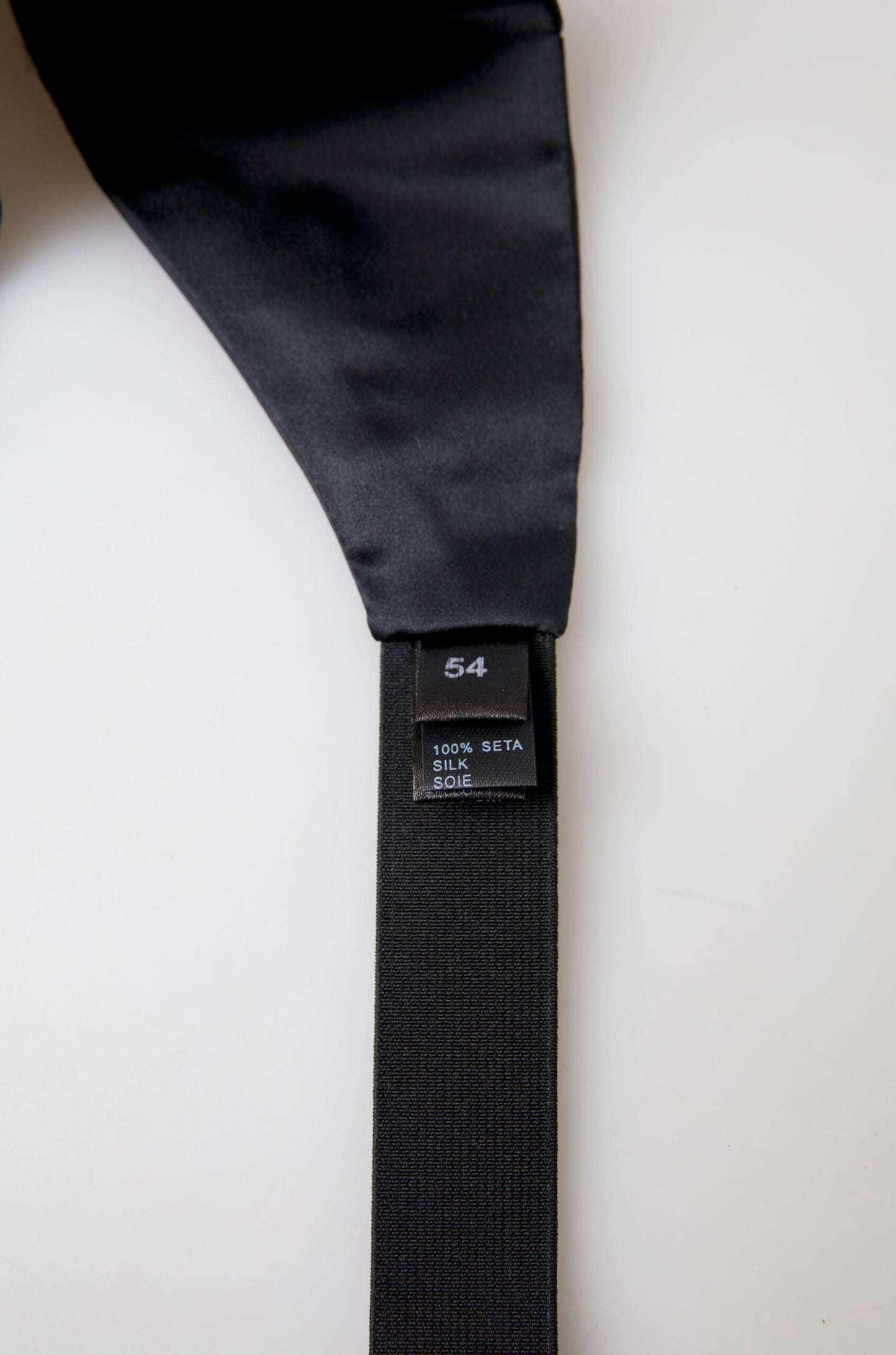 Dolce & Gabbana Elegant Black Silk Cummerbund Dolce & Gabbana