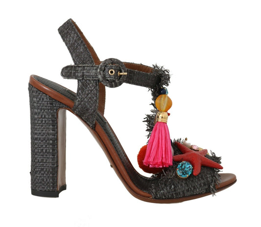 Dolce & Gabbana Elegant Marina T-Strap Heels Sandals Dolce & Gabbana