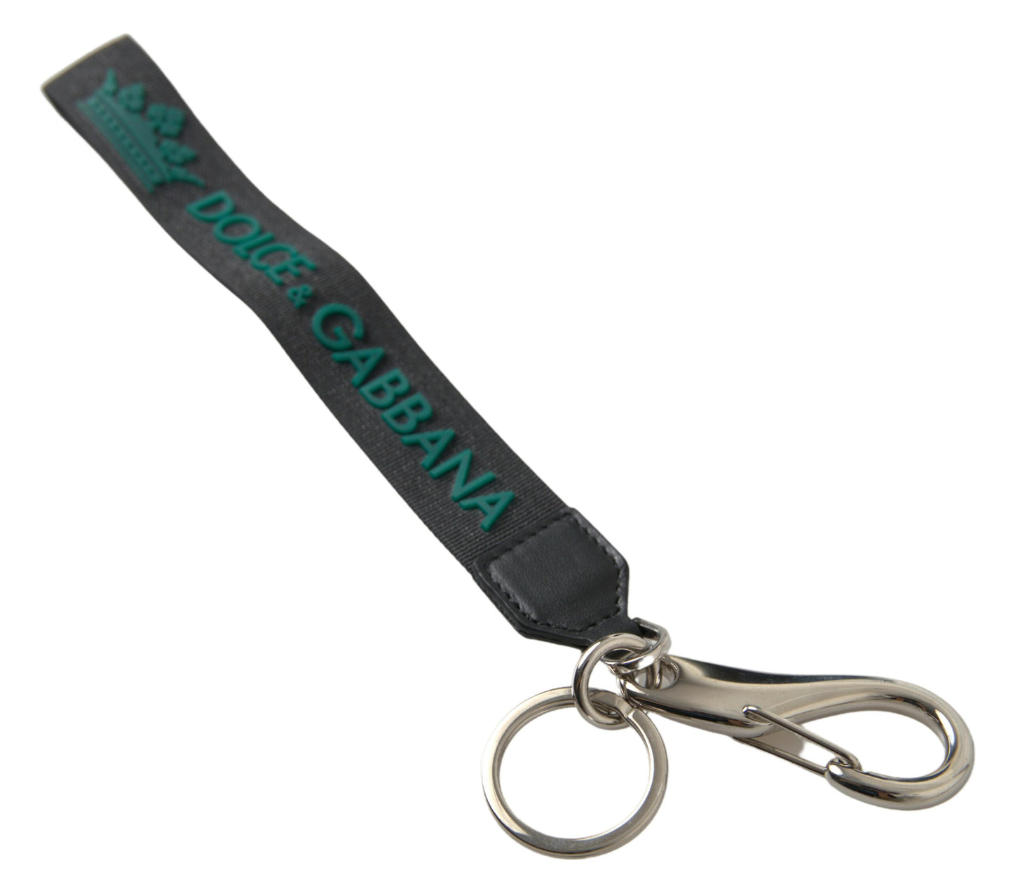 Dolce & Gabbana Chic Crown Rubber Logo Keychain Dolce & Gabbana