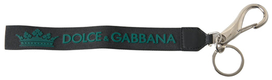 Dolce & Gabbana Chic Crown Rubber Logo Keychain Dolce & Gabbana