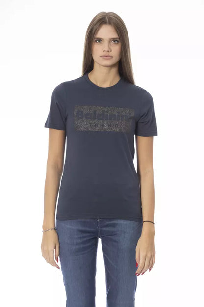 Baldinini Trend Blue Cotton Women T-Shirt Baldinini Trend