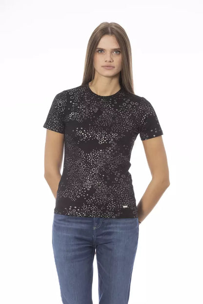 Baldinini Trend Black Cotton Women T-Shirt Baldinini Trend