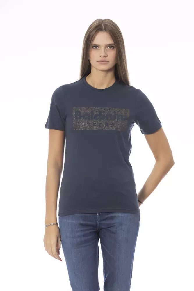 Baldinini Trend Blue Cotton Women T-Shirt Baldinini Trend