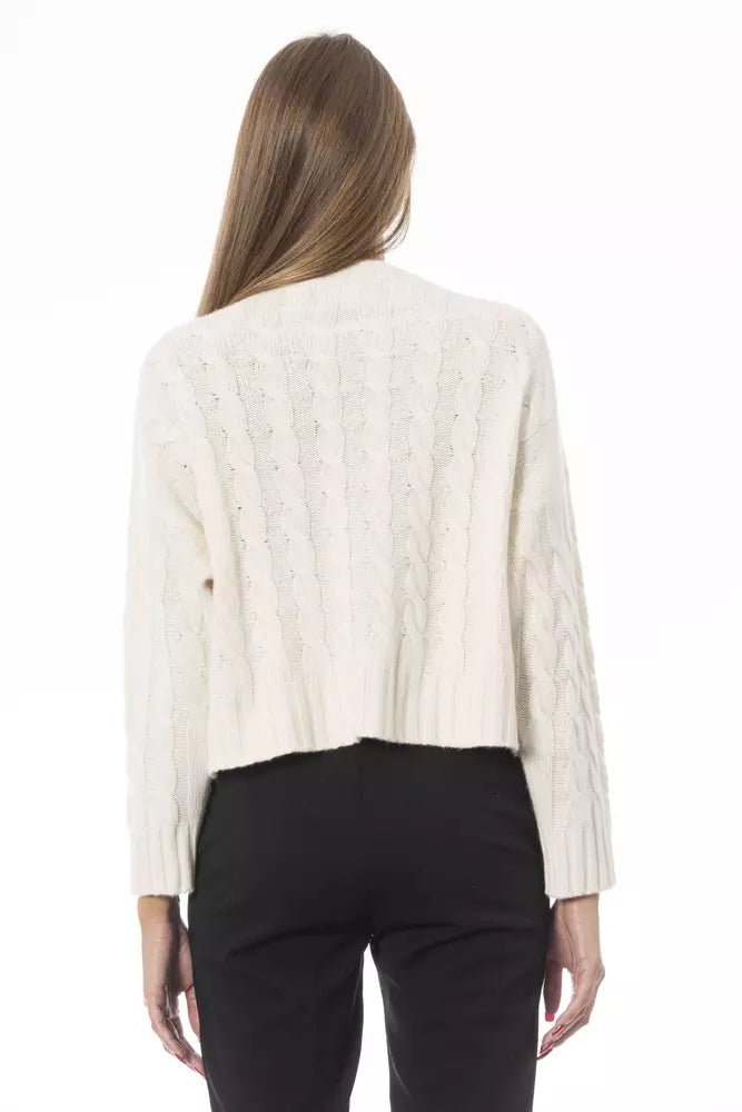 Baldinini Trend Beige Wool Women Sweater Baldinini Trend