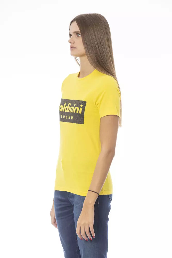 Baldinini Trend Yellow Cotton Women T-Shirt Baldinini Trend