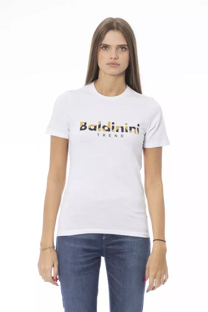 Baldinini Trend White Cotton Women T-Shirt Baldinini Trend