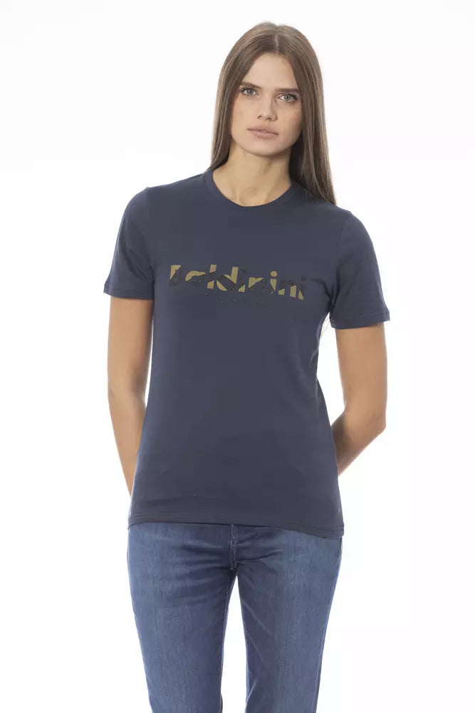 Baldinini Trend Blue Cotton Women T-Shirt Baldinini Trend