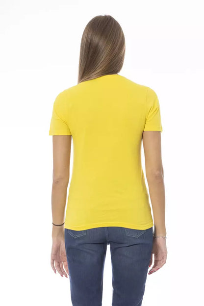 Baldinini Trend Yellow Cotton Women T-Shirt Baldinini Trend