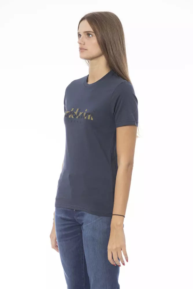 Baldinini Trend Blue Cotton Women T-Shirt Baldinini Trend