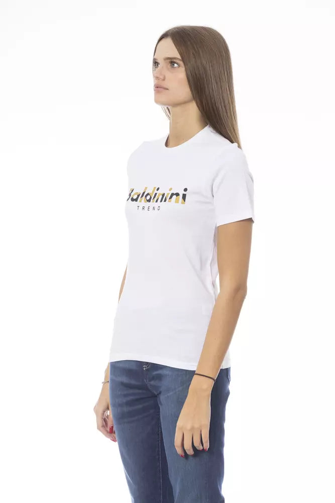 Baldinini Trend White Cotton Women T-Shirt Baldinini Trend