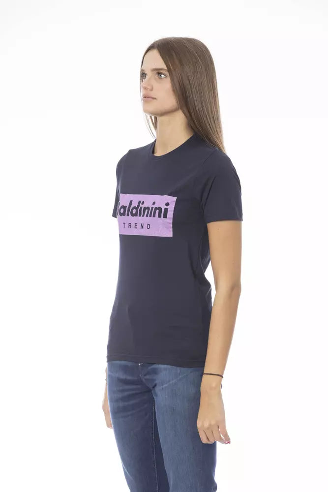 Baldinini Trend Blue Cotton Women T-Shirt Baldinini Trend