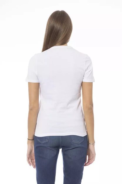 Baldinini Trend White Cotton Women T-Shirt Baldinini Trend