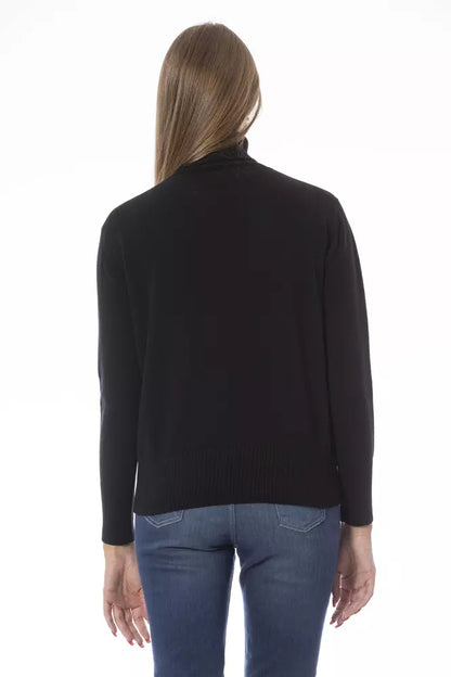 Baldinini Trend Black Wool Women Sweater Baldinini Trend