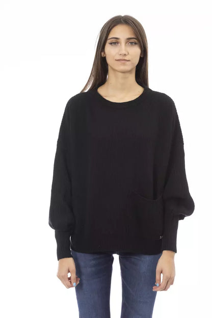 Baldinini Trend Black Cashmere Women Sweater Baldinini Trend