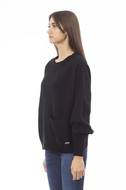 Baldinini Trend Black Cashmere Women Sweater Baldinini Trend