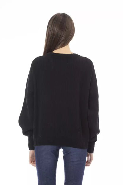 Baldinini Trend Black Cashmere Women Sweater Baldinini Trend