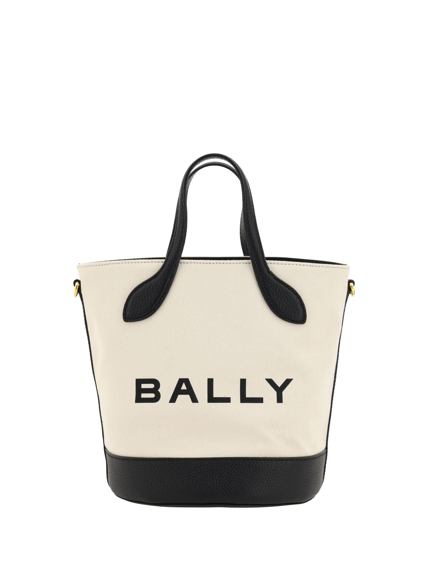 Bally Elegant Monogram Bucket Bag in Black & White Bally