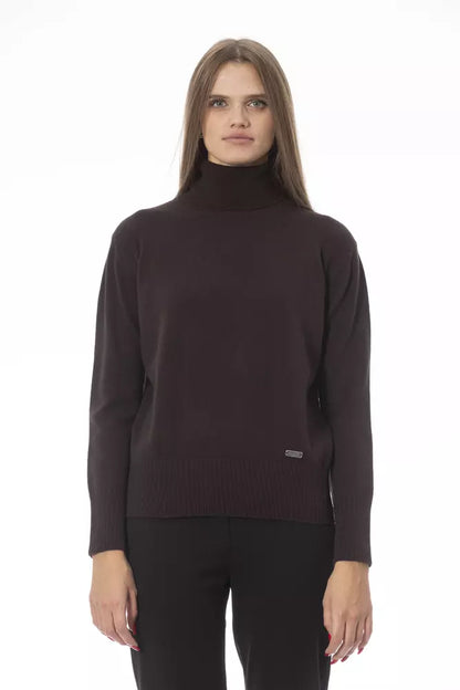 Baldinini Trend Brown Wool Women Sweater Baldinini Trend