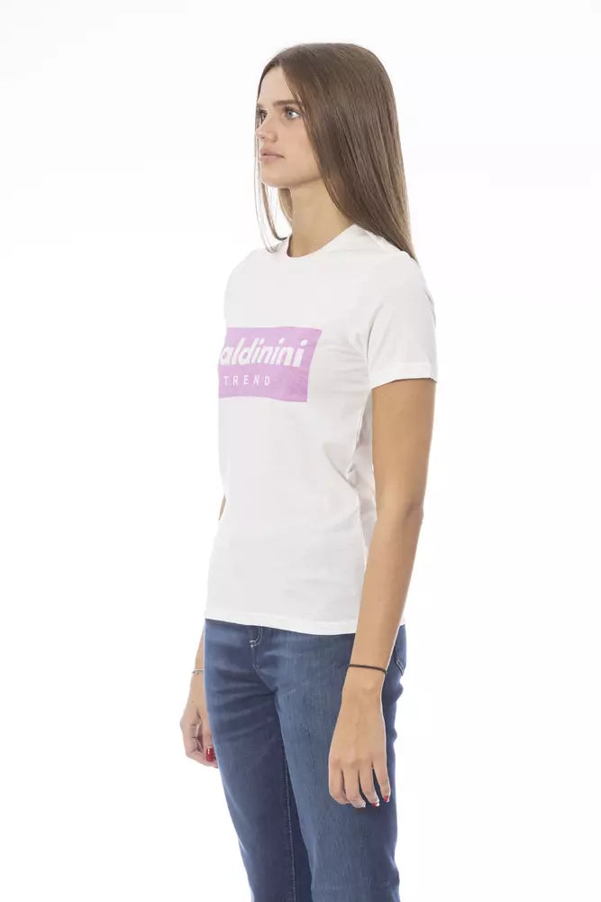 Baldinini Trend White Cotton Women T-Shirt Baldinini Trend