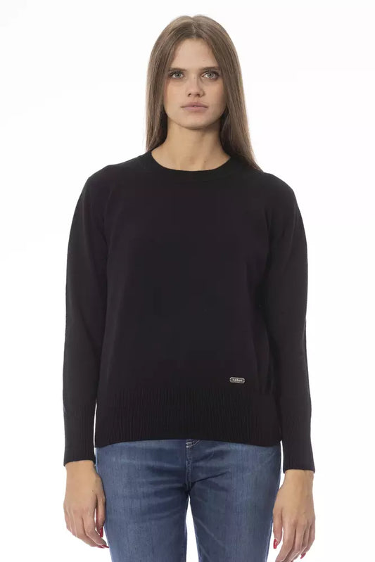 Baldinini Trend Black Wool Women Sweater Baldinini Trend