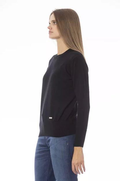 Baldinini Trend Black Wool Women Sweater Baldinini Trend