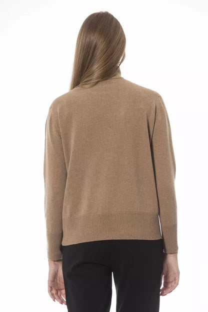 Baldinini Trend Beige Wool Women Sweater Baldinini Trend