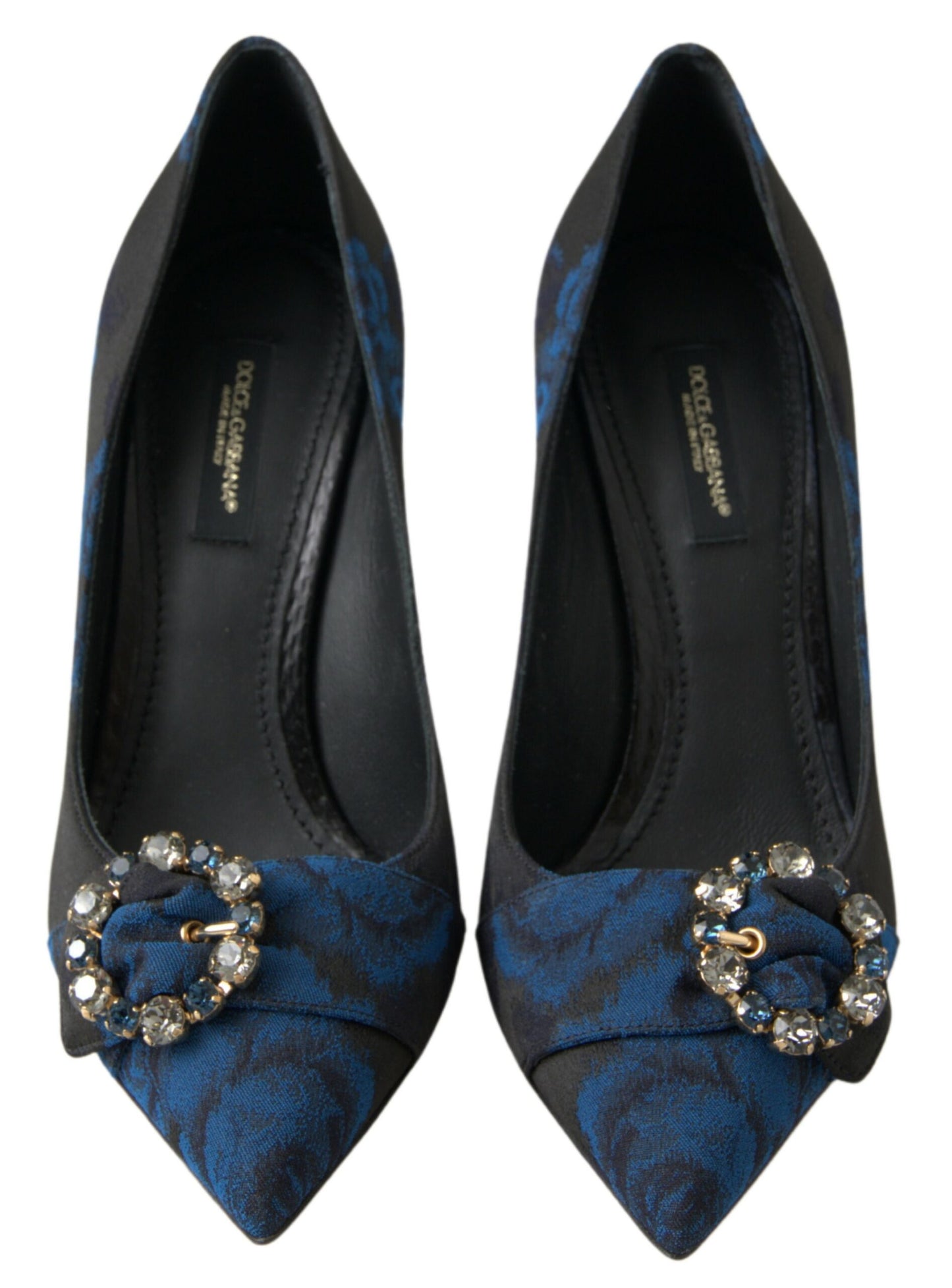 Dolce & Gabbana Elegant Blue Crystal Embellished Pumps Dolce & Gabbana