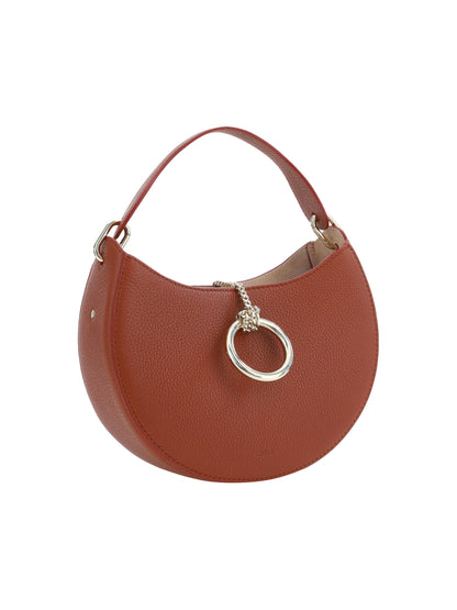 Chloé Sepia Brown Small Arlène Leather Shoulder Bag Chloé