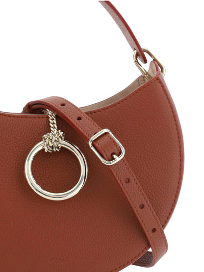 Chloé Sepia Brown Small Arlène Leather Shoulder Bag Chloé