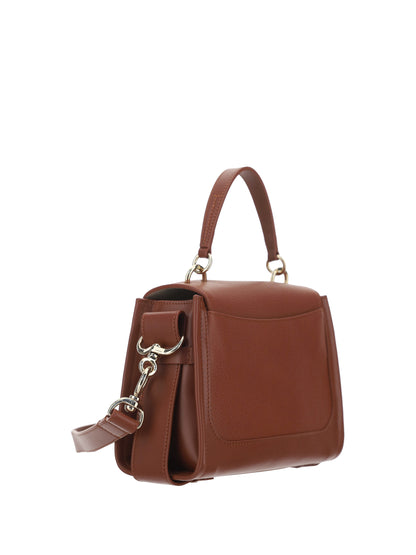 Chloé Elegant Sepia Brown Calfskin Shoulder Handbag Chloé