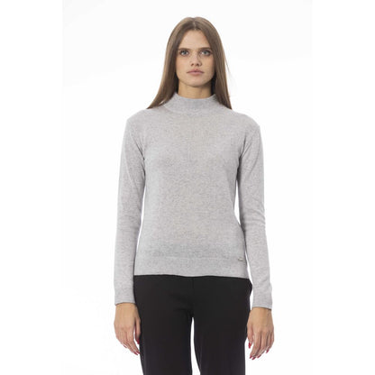 Baldinini Trend Gray Cashmere Women Sweater Baldinini Trend