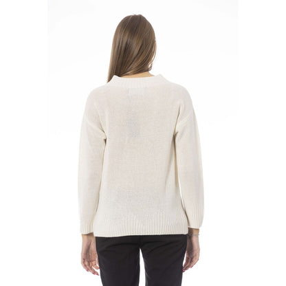 Baldinini Trend Beige Wool Women Sweater Baldinini Trend