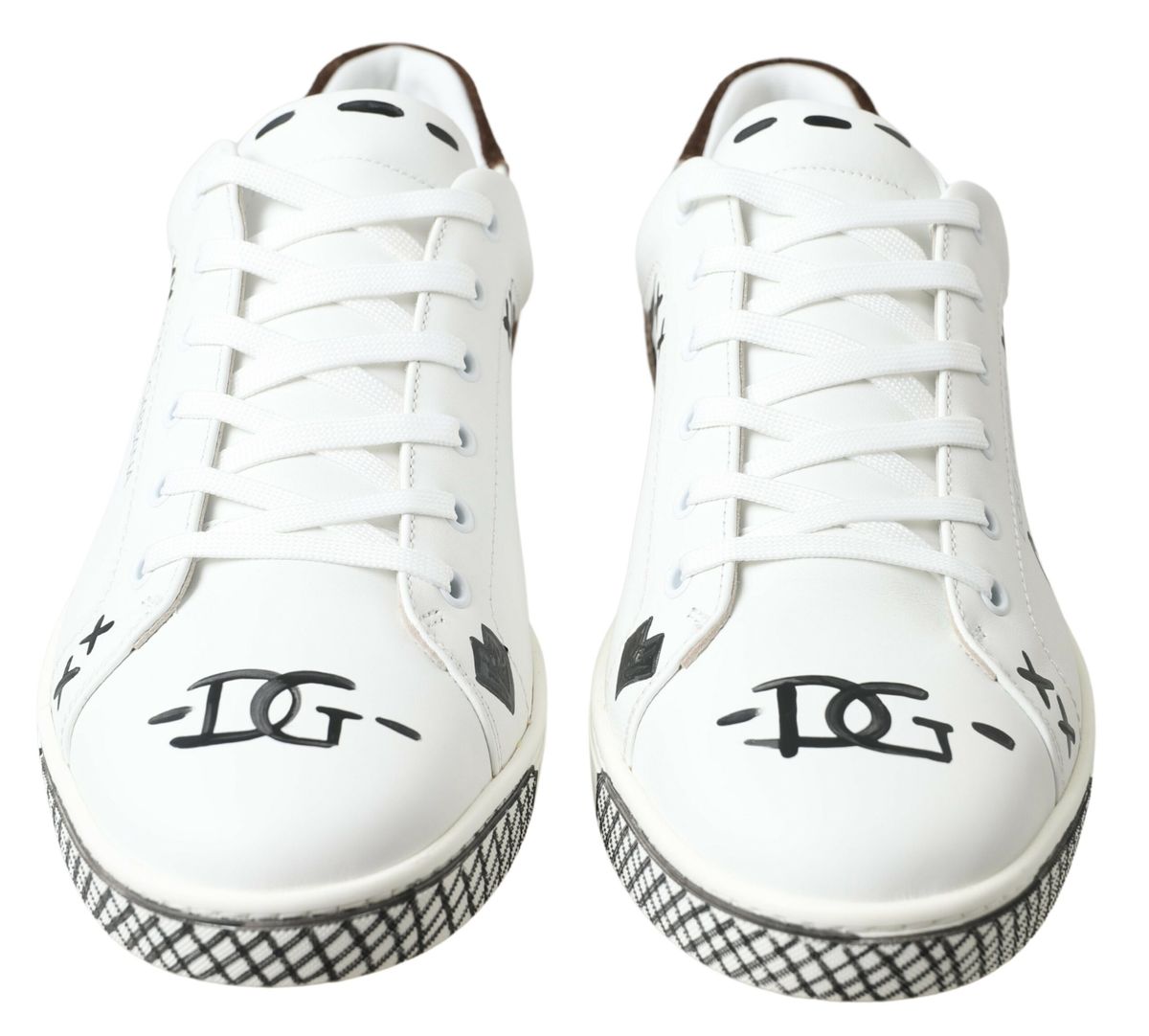 Dolce & Gabbana Sleek White Leather Casual Sneakers Dolce & Gabbana