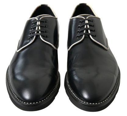 Dolce & Gabbana Elegant Black and White Formal Men's Shoes Dolce & Gabbana