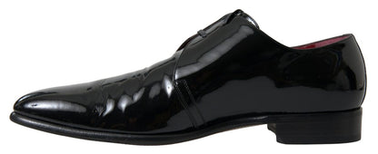 Dolce & Gabbana Elegant Black Patent Leather Formal Men's Shoes Dolce & Gabbana