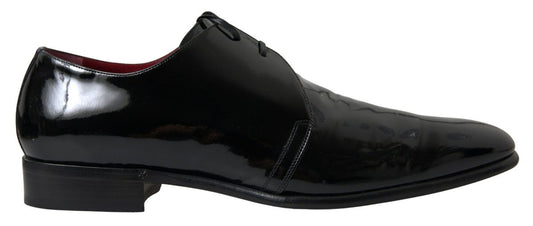 Dolce & Gabbana Elegant Black Patent Leather Formal Men's Shoes Dolce & Gabbana