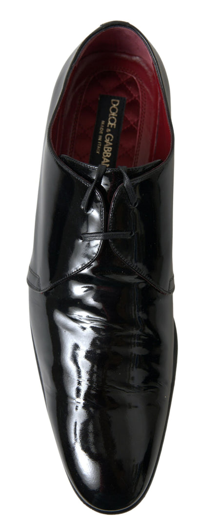 Dolce & Gabbana Elegant Black Patent Leather Formal Men's Shoes Dolce & Gabbana