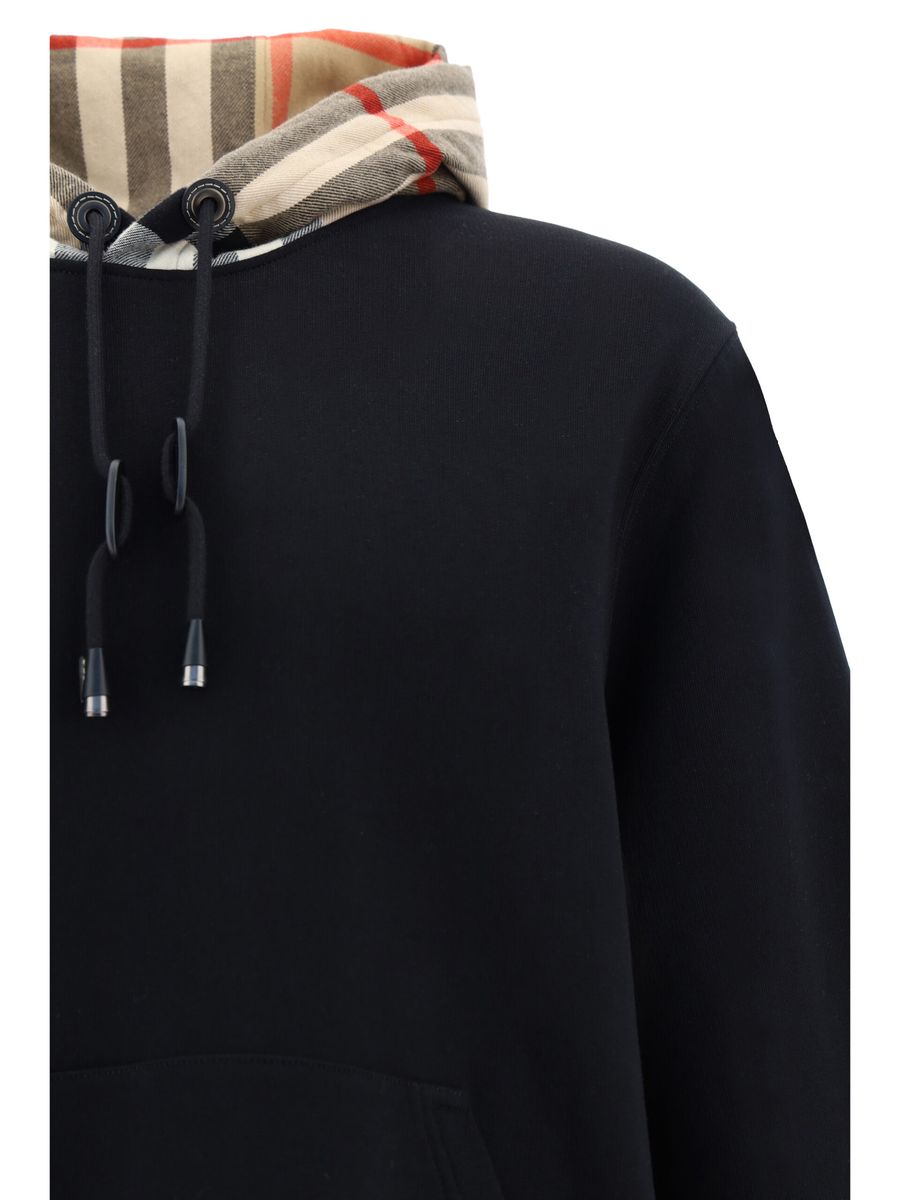 Burberry Elegant Oversize Black Samuel Hoodie Burberry