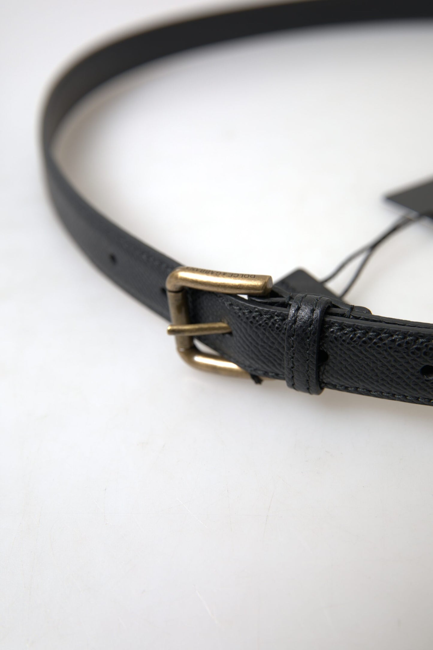 Dolce & Gabbana Elegant Black Italian Leather Belt Dolce & Gabbana