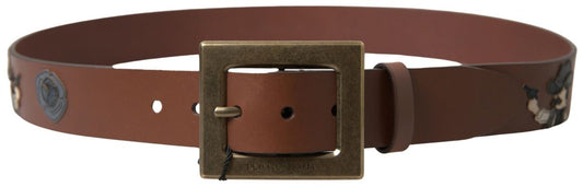 Dolce & Gabbana Elegant Leather Belt with Metal Buckle Dolce & Gabbana