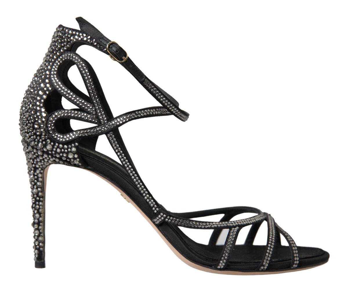 Dolce & Gabbana Elegant Keira Rhinestone Stiletto Sandals Dolce & Gabbana