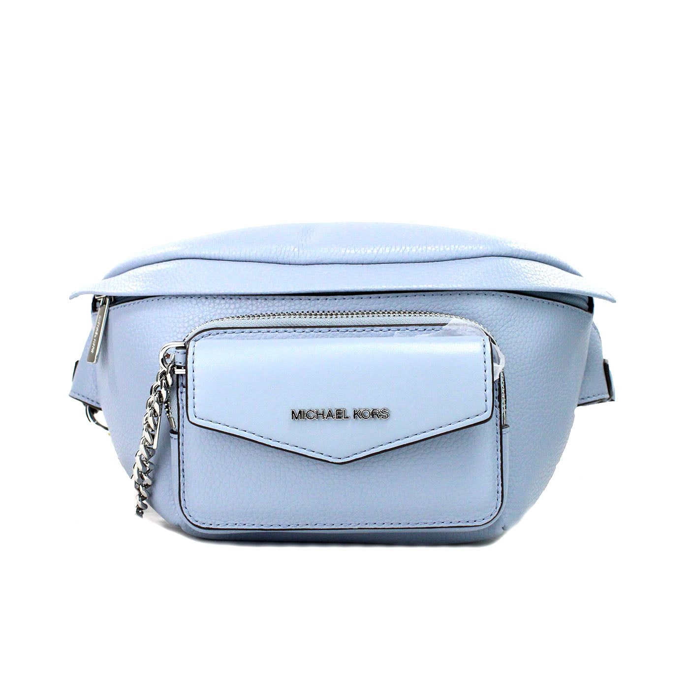 Michael Kors Maisie Large Pale Blue 2-n-1 Waistpack Card Case Fanny Pack Bag Michael Kors