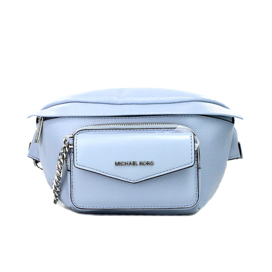 Michael Kors Maisie Large Pale Blue 2-n-1 Waistpack Card Case Fanny Pack Bag Michael Kors