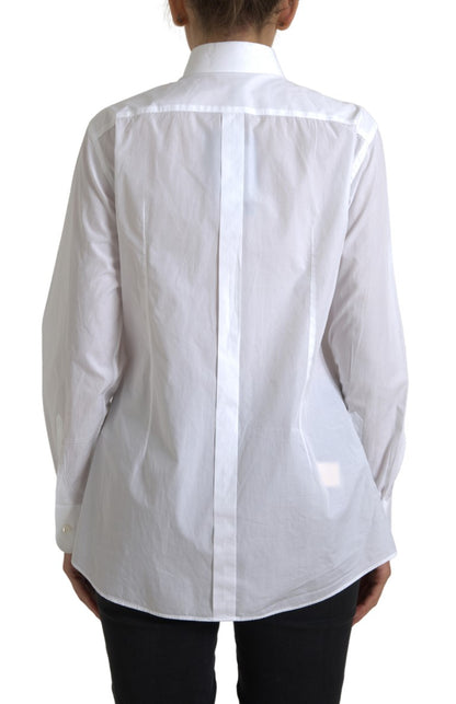 Dolce & Gabbana Elegant White Cotton Poplin Dress Shirt Dolce & Gabbana