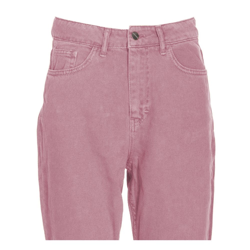 Hinnominate Chic Pink Raw Cut Bottom Jeans