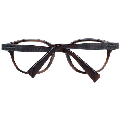 Ermenegildo Zegna Brown Men Optical Frames