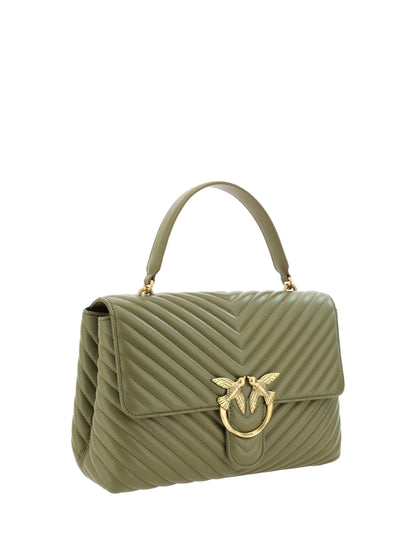 PINKO Emerald Elegance Calf Leather Handbag PINKO