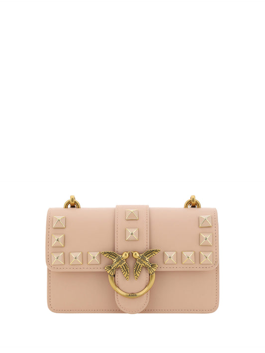 PINKO Chic Pink Cipria Mini Love Shoulder Bag PINKO