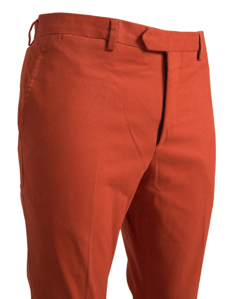 BENCIVENGA Elegant Orange Pure Cotton Pants BENCIVENGA