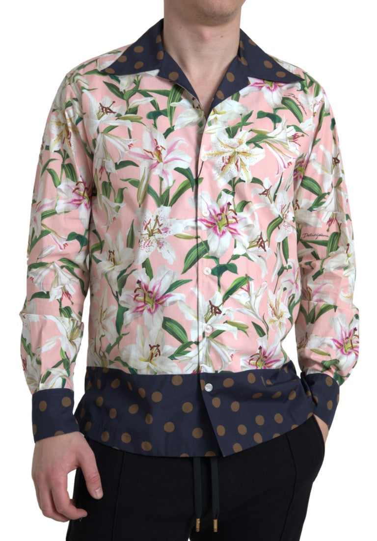 Dolce & Gabbana Elegant Slim Fit Pink Casual Shirt Dolce & Gabbana